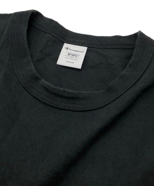 WTAPS（ダブルタップス）WTAPS (ダブルタップス) Champion (チャンピオン) SS / Cotton Tee ブラック サイズ:Mの古着・服飾アイテム