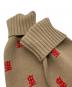 中古・古着 BURBERRY LONDON ENGLAND (バーバリー ロンドン イングランド) 総柄ロゴオーバーサイズカーディガン ベージュ サイズ:XS：35000円