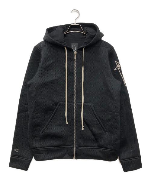 DRKSHDW（ダークシャドウ）DRKSHDW (ダークシャドウ) Champion (チャンピオン) メッシュジップパーカー ブラック サイズ:XLの古着・服飾アイテム