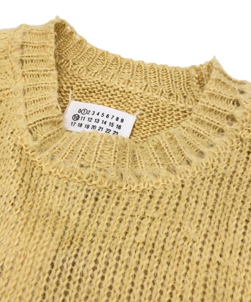 Maison Margiela（メゾンマルジェラ）Maison Margiela (メゾンマルジェラ) リネンオーバーサイズブラッシュドセーター イエロー サイズ:Mの古着・服飾アイテム