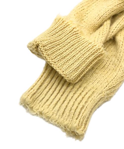 Maison Margiela（メゾンマルジェラ）Maison Margiela (メゾンマルジェラ) リネンオーバーサイズブラッシュドセーター イエロー サイズ:Mの古着・服飾アイテム