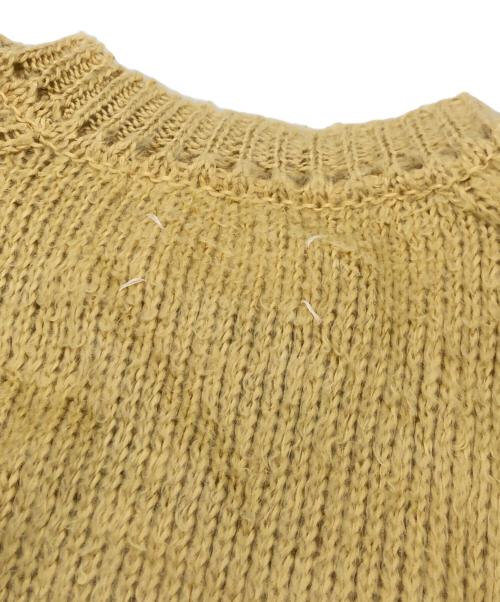 Maison Margiela（メゾンマルジェラ）Maison Margiela (メゾンマルジェラ) リネンオーバーサイズブラッシュドセーター イエロー サイズ:Mの古着・服飾アイテム