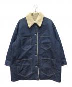 MM6 Maison Margielaエムエムシックスメゾンマルジェラ）の古着「デニムオーバーサイズボアジャケット」｜インディゴ