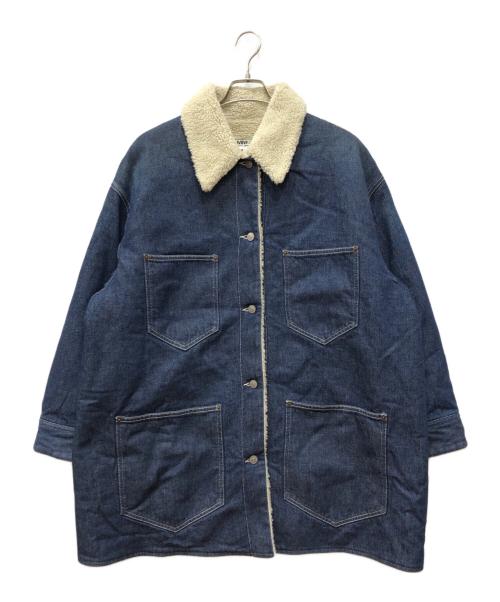 MM6 Maison Margiela（エムエムシックスメゾンマルジェラ）MM6 Maison Margiela (エムエムシックスメゾンマルジェラ) デニムオーバーサイズボアジャケット インディゴ サイズ:42の古着・服飾アイテム