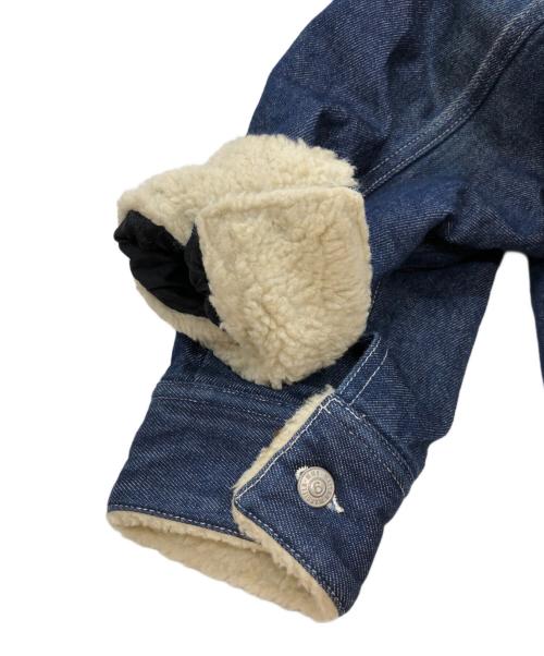 MM6 Maison Margiela（エムエムシックスメゾンマルジェラ）MM6 Maison Margiela (エムエムシックスメゾンマルジェラ) デニムオーバーサイズボアジャケット インディゴ サイズ:42の古着・服飾アイテム