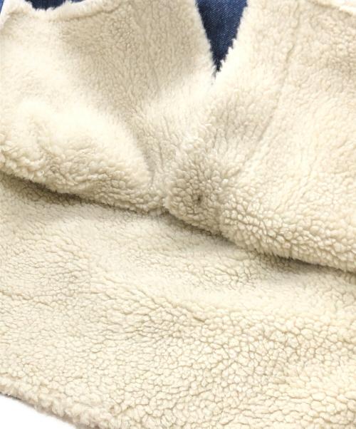 MM6 Maison Margiela（エムエムシックスメゾンマルジェラ）MM6 Maison Margiela (エムエムシックスメゾンマルジェラ) デニムオーバーサイズボアジャケット インディゴ サイズ:42の古着・服飾アイテム