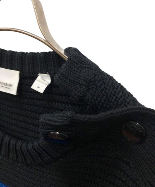 BURBERRY LONDON ENGLAND（バーバリー ロンドン イングランド）BURBERRY LONDON ENGLAND (バーバリー ロンドン イングランド) 長袖ボーダーニット ブルー サイズ:Ｍの古着・服飾アイテム