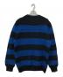 BURBERRY LONDON ENGLAND (バーバリー ロンドン イングランド) 長袖ボーダーニット ブルー サイズ:Ｍ：17000円
