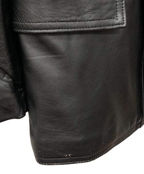 古着（フルギ）古着 (フルギ) コルビジェレザージャケット ブラック サイズ:下記参照の古着・服飾アイテム