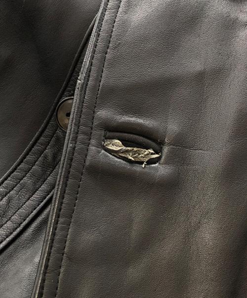 古着（フルギ）古着 (フルギ) コルビジェレザージャケット ブラック サイズ:下記参照の古着・服飾アイテム