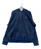DIESELディーゼル）の古着「D-UM -RIB-NEプルオーバーパーカー」｜インディゴ