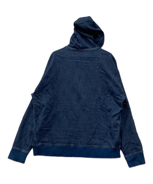 DIESEL（ディーゼル）DIESEL (ディーゼル) D-UM -RIB-NEプルオーバーパーカー インディゴ サイズ:XXLの古着・服飾アイテム