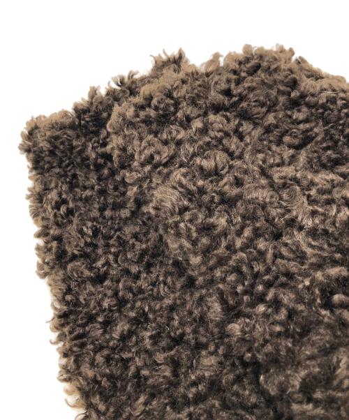 CLANE（クラネ）CLANE (クラネ) DOUBLE LONG BOA COAT ブラウン 未使用品の古着・服飾アイテム