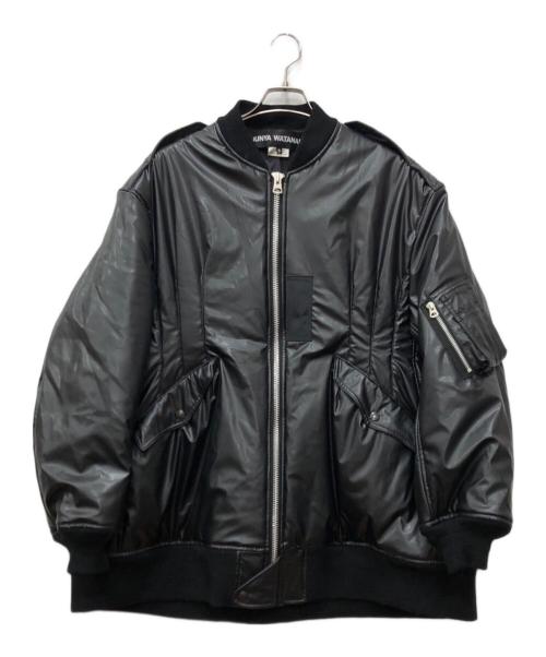 JUNYA WATANABE（ジュンヤワタナベ）JUNYA WATANABE (ジュンヤワタナベ) エコレザーボンバージャケット ブラック サイズ:Sの古着・服飾アイテム