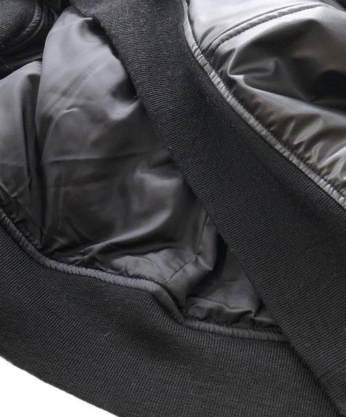 JUNYA WATANABE（ジュンヤワタナベ）JUNYA WATANABE (ジュンヤワタナベ) エコレザーボンバージャケット ブラック サイズ:Sの古着・服飾アイテム