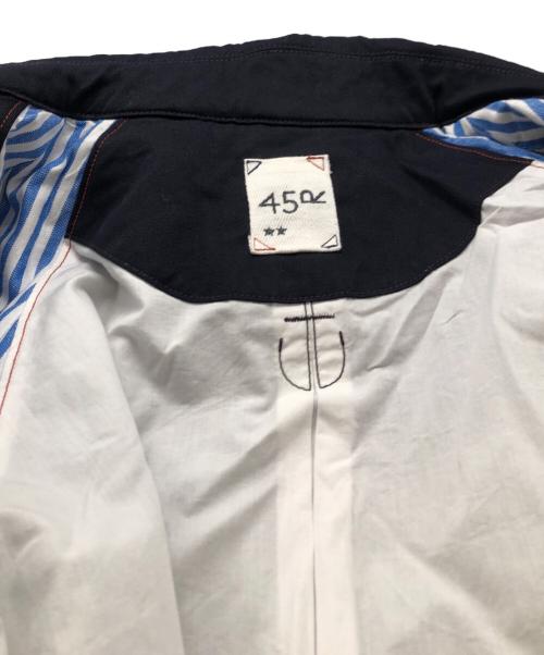 45R（フォーティファイブ・アール）45R (フォーティファイブ・アール) おこめチノの908コート ネイビー サイズ:2 未使用品の古着・服飾アイテム