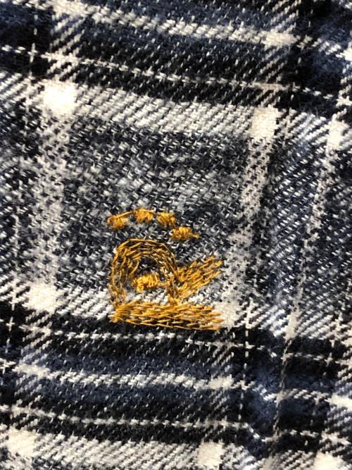 45R（フォーティファイブ・アール）45R (フォーティファイブ・アール) ONEONE いろいろインドのフリルチュニック ネイビー サイズ:00 未使用品の古着・服飾アイテム