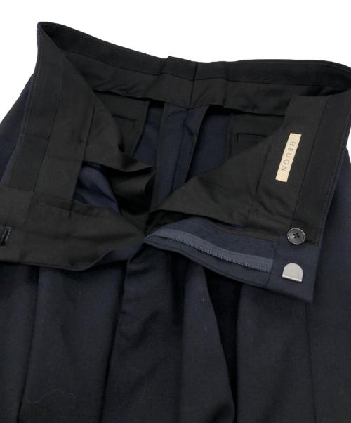 HEUGN（ユーゲン）HEUGN (ユーゲン) ウールソリッド2Pテーパードパンツ ネイビー サイズ:2の古着・服飾アイテム