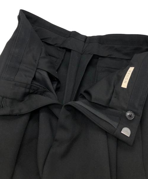 HEUGN（ユーゲン）HEUGN (ユーゲン) ウールソリッド2Pテーパードパンツ ブラック サイズ:2の古着・服飾アイテム