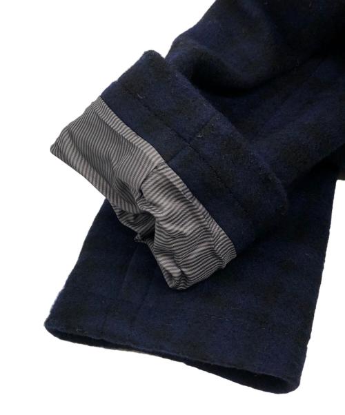 BURBERRY BLACK LABEL（バーバリーブラックレーベル）BURBERRY BLACK LABEL (バーバリーブラックレーベル) チェックPコート ネイビー サイズ:Mの古着・服飾アイテム