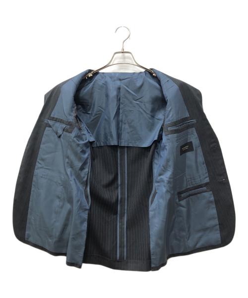 BURBERRY BLACK LABEL（バーバリーブラックレーベル）BURBERRY BLACK LABEL (バーバリーブラックレーベル) ピンストライプセットアップスーツ グレー サイズ:36Rの古着・服飾アイテム