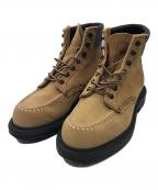 RED WINGレッドウィング）の古着「SUPER SOLE MOC TOEワークブーツ」｜ベージュ