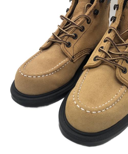 RED WING（レッドウィング）RED WING (レッドウィング) SUPER SOLE MOC TOEワークブーツ ベージュ サイズ:25cmの古着・服飾アイテム
