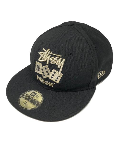 stussy（ステューシー）stussy (ステューシー) New Era (ニューエラ) SWAGGER (スワッガー) コラボベースボールキャップ ブラック サイズ:7 1/4の古着・服飾アイテム