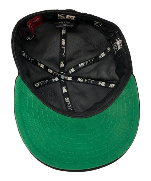 stussy（ステューシー）stussy (ステューシー) New Era (ニューエラ) SWAGGER (スワッガー) コラボベースボールキャップ ブラック サイズ:7 1/4の古着・服飾アイテム