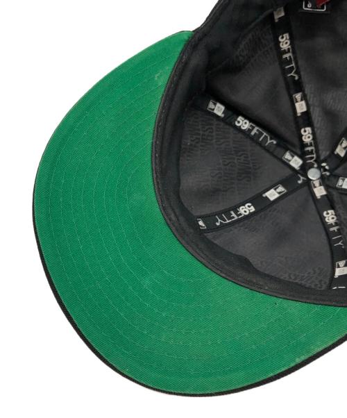 stussy（ステューシー）stussy (ステューシー) New Era (ニューエラ) SWAGGER (スワッガー) コラボベースボールキャップ ブラック サイズ:7 1/4の古着・服飾アイテム