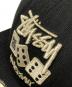 中古・古着 stussy (ステューシー) New Era (ニューエラ) SWAGGER (スワッガー) コラボベースボールキャップ ブラック サイズ:7 1/4：10000円