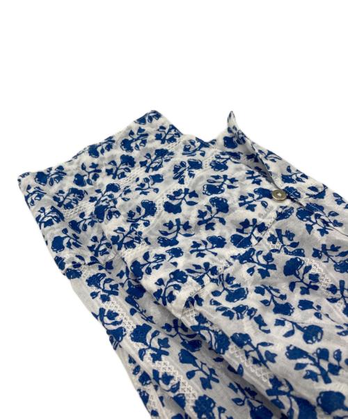 ne quittez pas（ヌキテパ）ne quittez pas (ヌキテパ) COTTON JQD COMBI DRESS ブルー サイズ:Mの古着・服飾アイテム