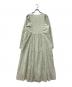 ne quittez pas (ヌキテパ) コットンフラワーギャザードレス グリーン サイズ:S：15000円