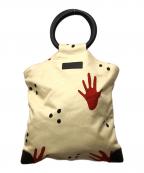 BVLGARIブルガリ）の古着「ビーチ ハンドバッグ」｜ベージュ