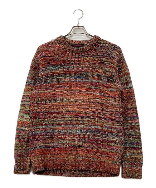 CABAN（キャバン）CABaN (キャバン) ウールカシミヤモヘヤMIX クルーネックプルオーバー オレンジ サイズ:FREEの古着・服飾アイテム