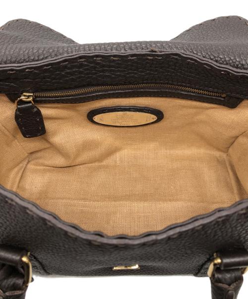 FENDI（フェンディ）FENDI (フェンディ) ハンドバッグ ブラウンの古着・服飾アイテム