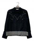 SASQUATCHfabrix.サスクワッチファブリックス）の古着「ウエスタンシャツ」｜ブラック