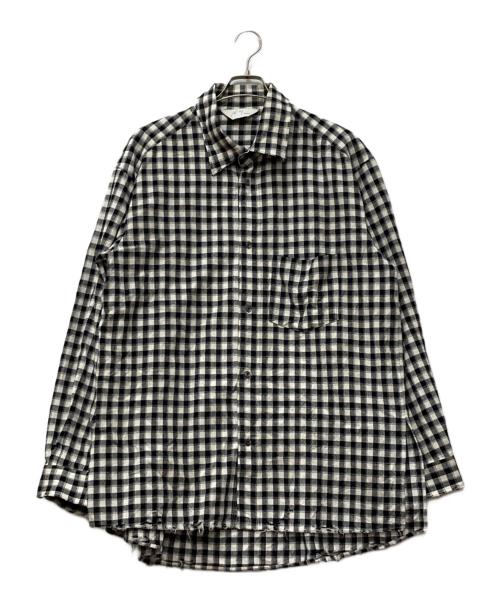 ANCELLM（アンセルム）ANCELLM (アンセルム) C/R CHECK OVER SHIRT ブラック サイズ:2の古着・服飾アイテム