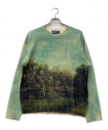 BoTT（ボット）の古着「Apple Printed Knit Sweater」｜グリーン