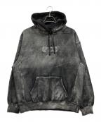 SUPREME×MM6 Maison Margielaシュプリーム×エムエムシックスメゾンマルジェラ）の古着「Foil Box Logo Hooded Sweatshirt」｜ブラック