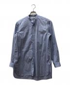 HEUGNユーゲン）の古着「Rob Band collar Blue Stripe」｜ブルー