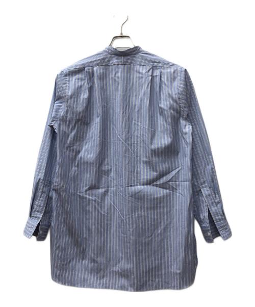 HEUGN（ユーゲン）HEUGN (ユーゲン) Rob Band collar Blue Stripe ブルー サイズ:1の古着・服飾アイテム