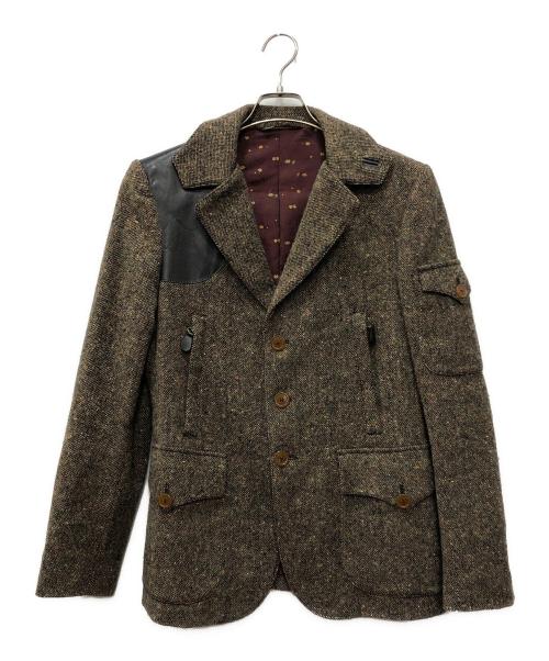 Vivienne Westwood man（ヴィヴィアン ウェストウッド マン）Vivienne Westwood man (ヴィヴィアン ウェストウッド マン) 3Bテーラードジャケット ブラウン サイズ:44の古着・服飾アイテム