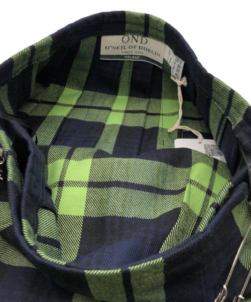 O'NEIL OF DUBLIN（オニールオブダブリン）O'NEIL OF DUBLIN (オニールオブダブリン) チェック柄ラップスカート カーキ サイズ:10の古着・服飾アイテム