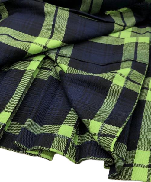 O'NEIL OF DUBLIN（オニールオブダブリン）O'NEIL OF DUBLIN (オニールオブダブリン) チェック柄ラップスカート カーキ サイズ:10の古着・服飾アイテム