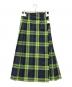 O'NEIL OF DUBLIN（オニールオブダブリン）の古着「チェック柄ラップスカート」｜カーキ