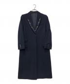 PAUL SMITHポールスミス）の古着「刺繍チェスターコート」｜ネイビー