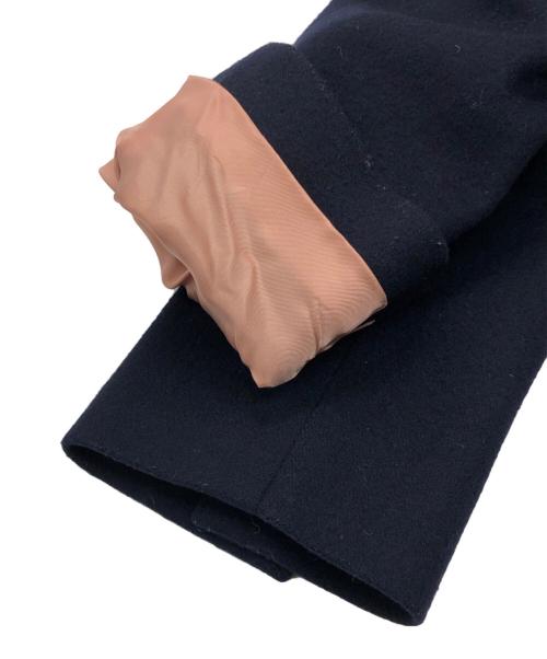 PAUL SMITH（ポールスミス）Paul Smith (ポールスミス) 刺繍チェスターコート ネイビー サイズ:40の古着・服飾アイテム