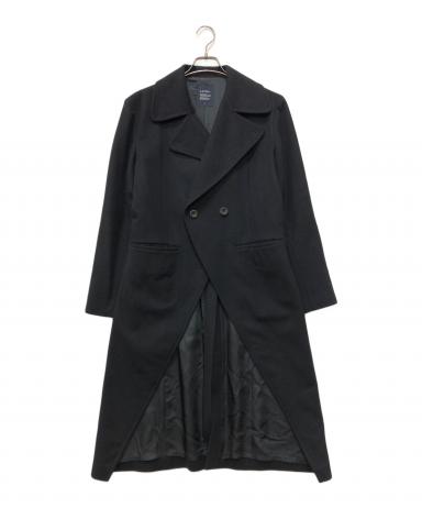 中古・古着通販】LIMI feu (リミフゥ) デザインウールコート ブラック