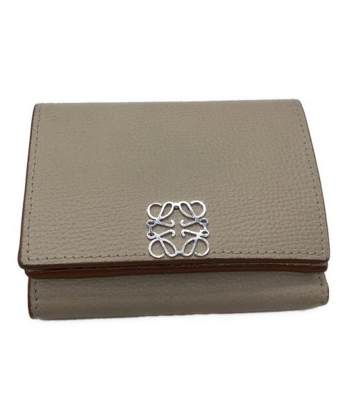 LOEWE（ロエベ）LOEWE (ロエベ) 3つ折り財布 ベージュの古着・服飾アイテム